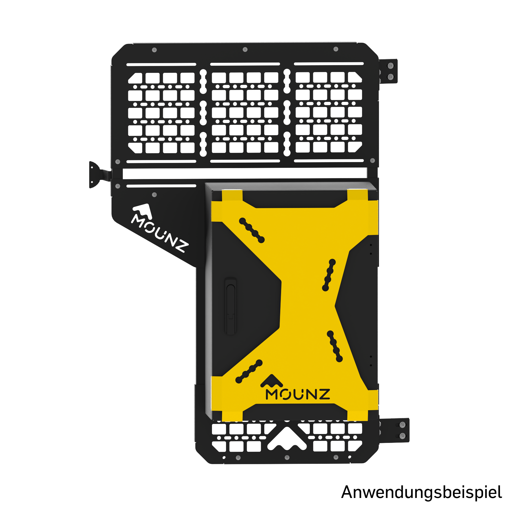 MOUNZ Herckträger und Heckbox Signalgelb