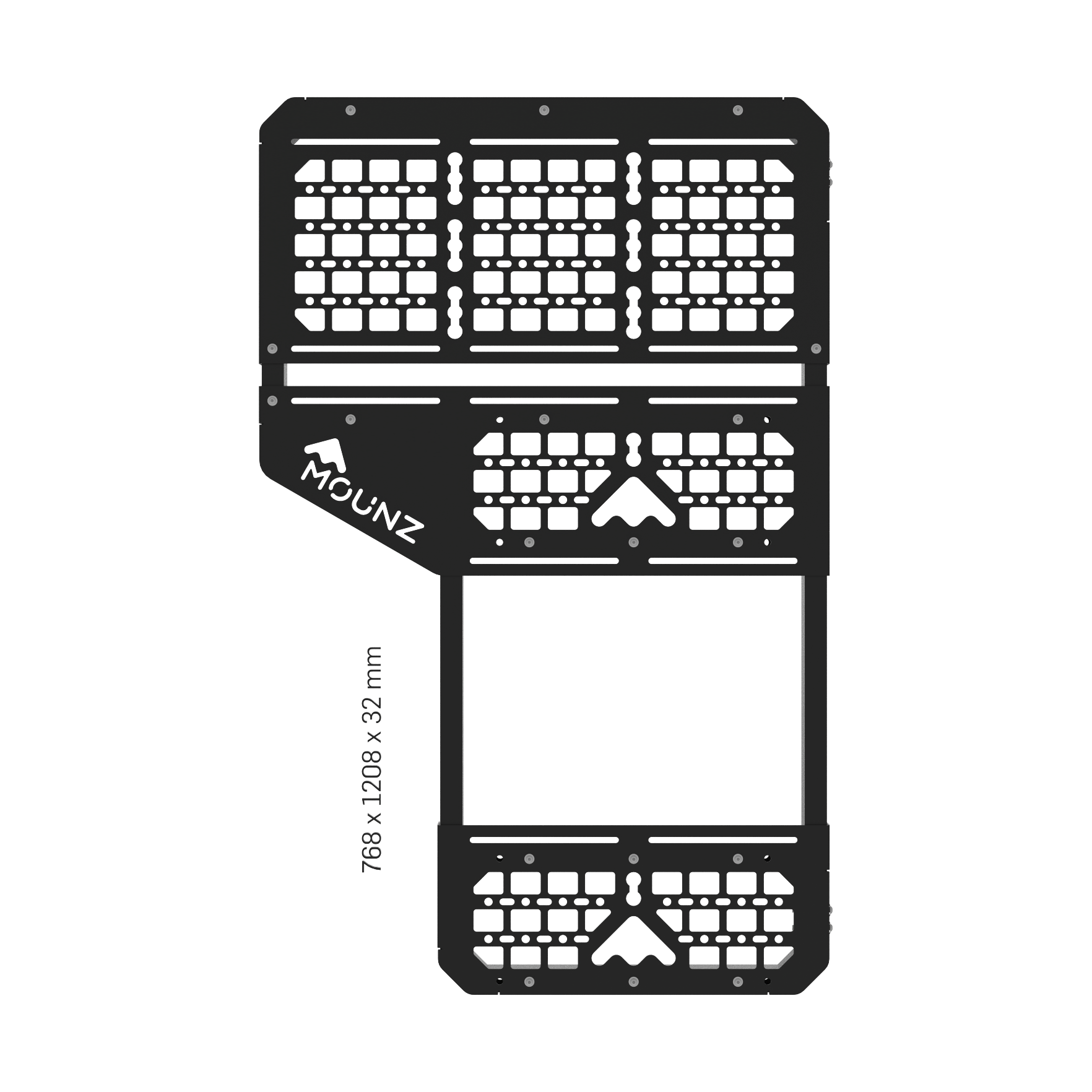 MOUNZ Heckträger Sherpa R bemaßt MOUNZ Heckträger Sherpa R bemaßt