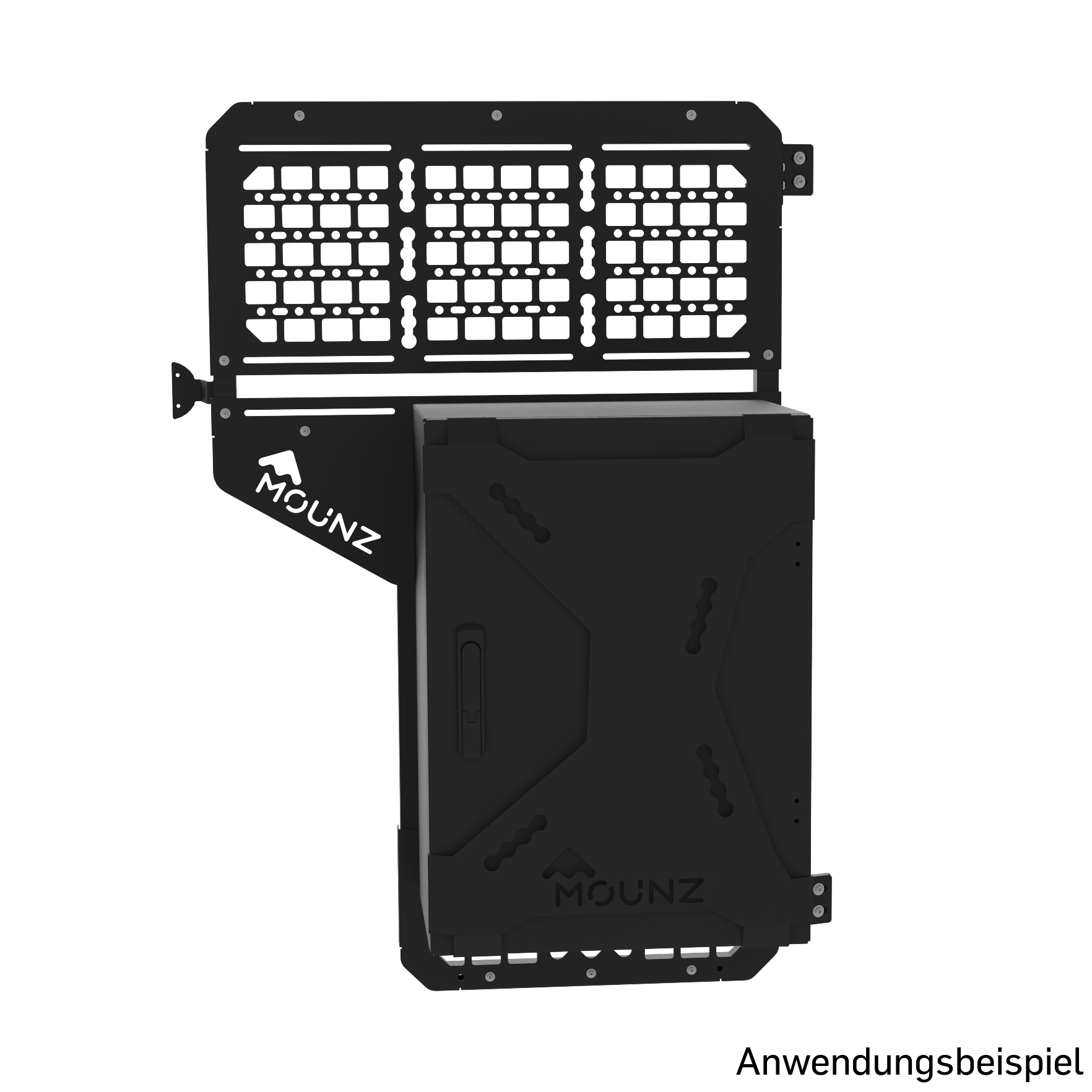 MOUNZ Herckträger und Heckbox Tiefschwarz MOUNZ Herckträger und Heckbox Tiefschwarz