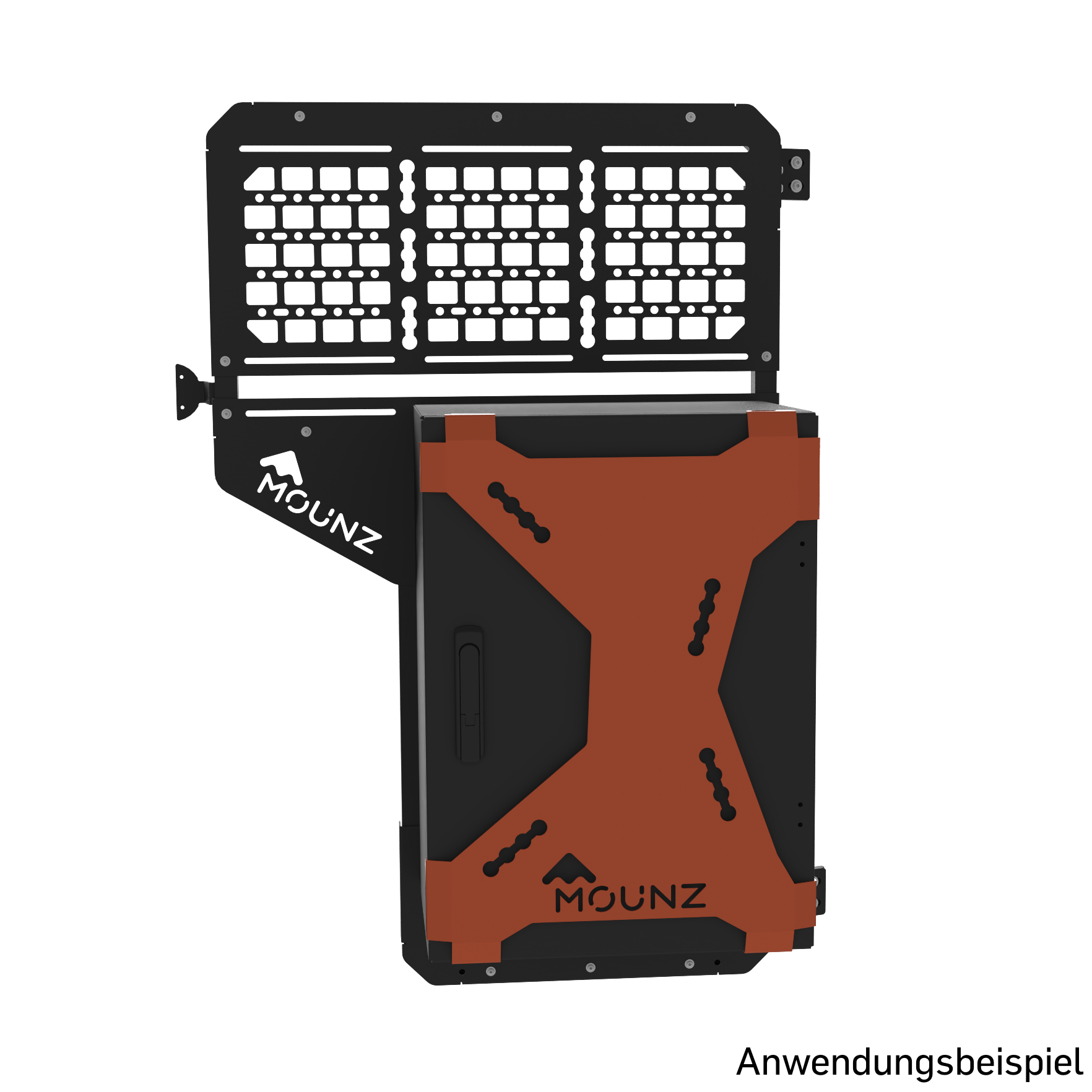 MOUNZ Herckträger und Heckbox Kupferbraun